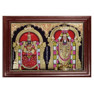 Balaji Padmavati Amman Tanjore Painting