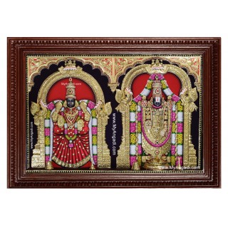 Balaji Padmavati Amman Tanjore Painting