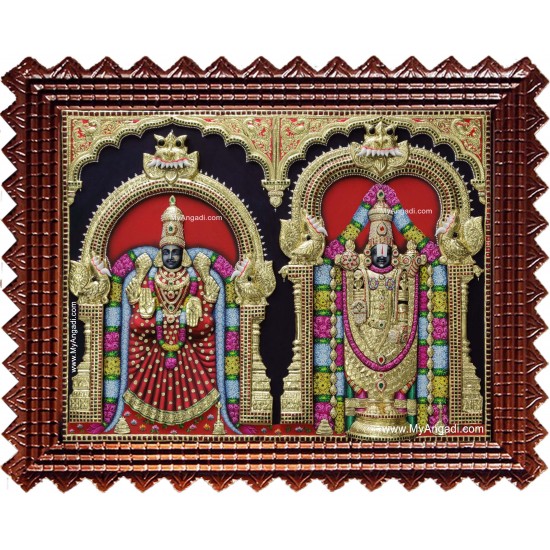 Balaji Padmavathi Thaayar Tanjore Painting