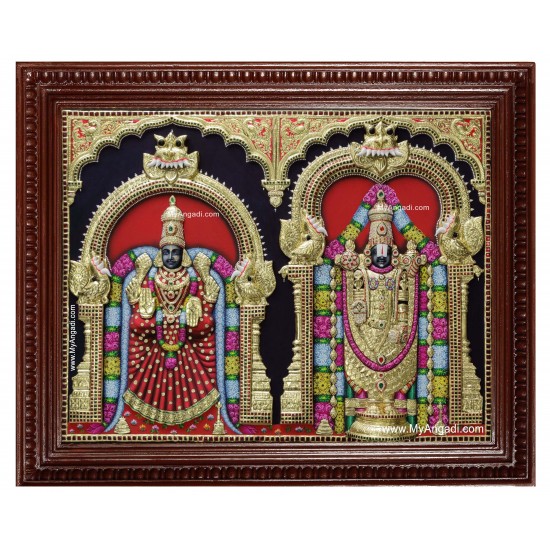 Balaji Padmavathi Thaayar Tanjore Painting