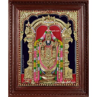 Tirupati Balaji 3d Embossed Tanjore Painting