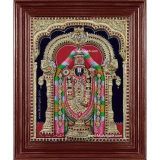 Tirupati Balaji 3d Embossed Tanjore Painting