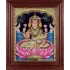 Gaja Lakshmi 3d Embossed Tanjore Painting