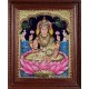 Gaja Lakshmi 3d Embossed Tanjore Painting