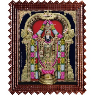 Tirupati Balaji Lakshmi 3d Embossed Tanjore Painting Tirupati Balaji Lakshmi 3d Embossed Tanjore Painting
