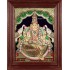 Gaja Lakshmi 3d Embossed Tanjore Painting