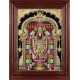 Thirupathi Balaji Perumal Lakshmi 3d Embossed Tanjore Painting