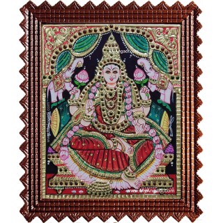 Gaja Lakshmi Tanjore Painting