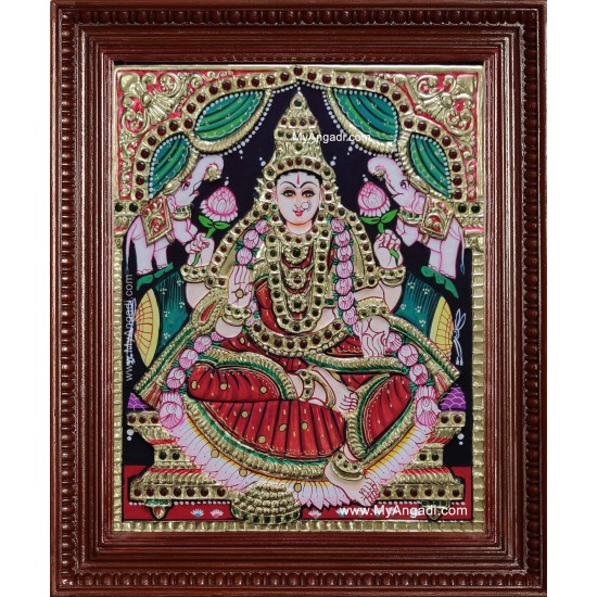 Gaja Lakshmi Tanjore Painting