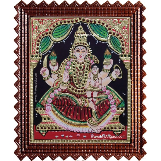 Santhana Lakshmi Tanjore Painting