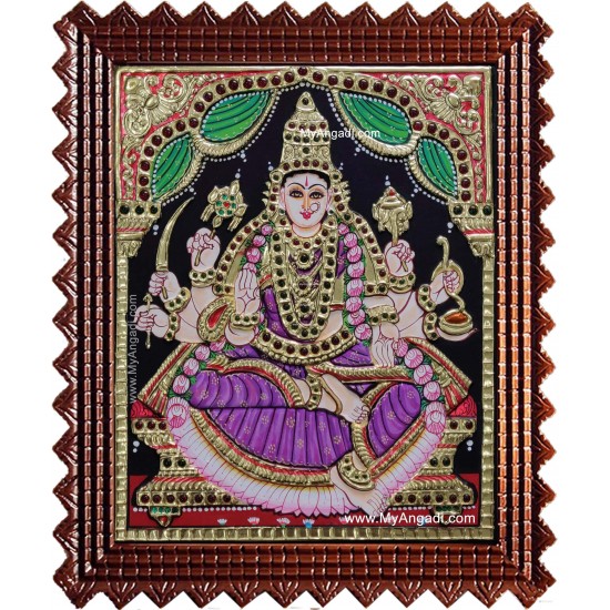 Veera Lakshmi Tanjore Painting