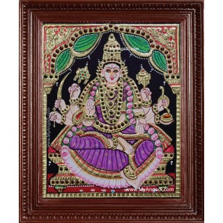 Veera Lakshmi Tanjore Painting Veera Lakshmi Tanjore Painting