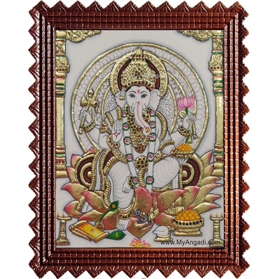 Ganesha Tanjore Painting Ganesha Tanjore Painting