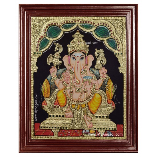 Ganesha Tanjore Painting Ganesha Tanjore Painting