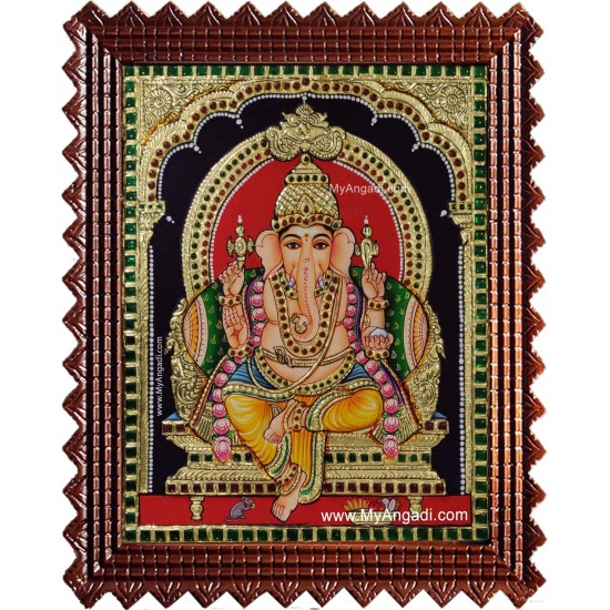 Vinayakar Tanjore Painting Vinayakar Tanjore Painting