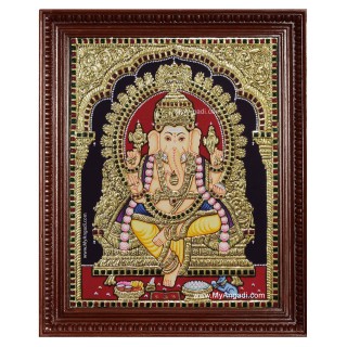 Ganesha Tanjore Painting