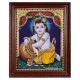 Butter Krishna Tanjore Painting Butter Krishna Tanjore Painting