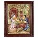 Krishna Buying Fruits Tanjore Painting Krishna Buying Fruits Tanjore Painting