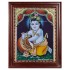 Krishna Butter Pot Tanjore Painting