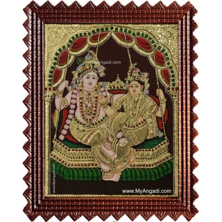 Radha Krishna Tanjore Painting