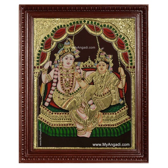 Radha Krishna Tanjore Painting