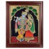 Radha Krishna Playing Flute Tanjore Painting