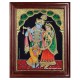 Radha Krishna Playing Flute Tanjore Painting