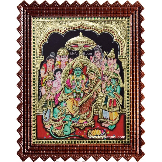 Ramar Pattabishekam Tanjore Painting