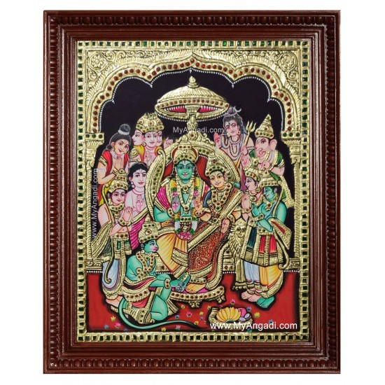 Ramar Pattabishekam Tanjore Painting