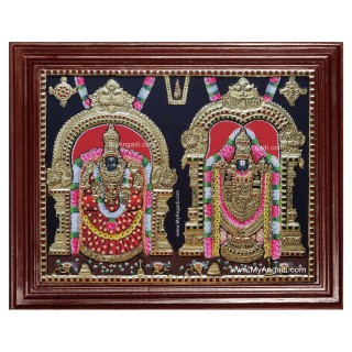 Balaji Padmavathi Thayar Tanjore Painting