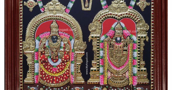 Balaji Padmavathi Thayar Tanjore Painting, Balaji Padmavathi Thayar Tanjore Paintings Online, Buy Balaji Padmavathi Thayar Tanjore Paintings Balaji Padmavathi Thayar Tanjore Painting, Balaji Padmavathi Thayar Tanjore Paintings Online, Buy Balaji Padmavathi Thayar Tanjore Paintings