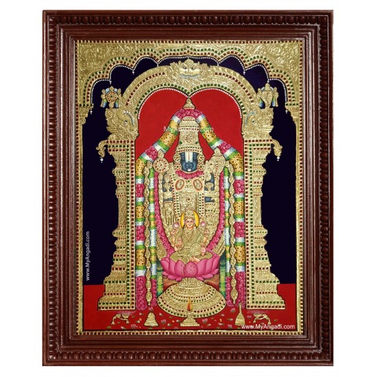 Balaji Lakshmi Tanjore Painting Balaji Lakshmi Tanjore Painting