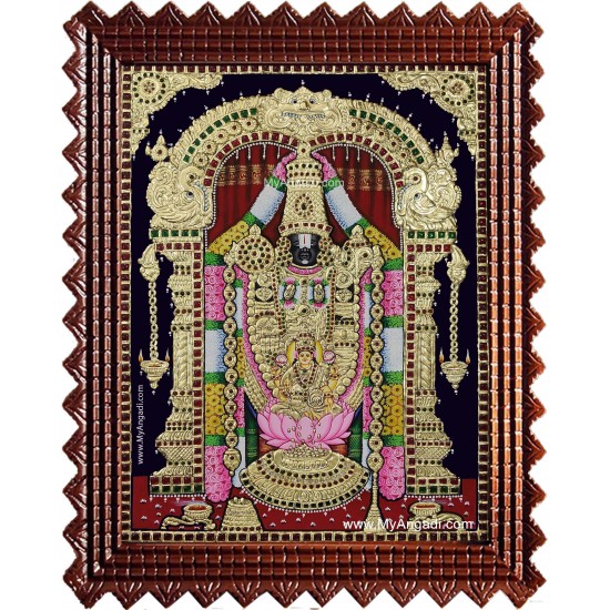 Balaji Lakshmi Tanjore Painting Balaji Lakshmi Tanjore Painting