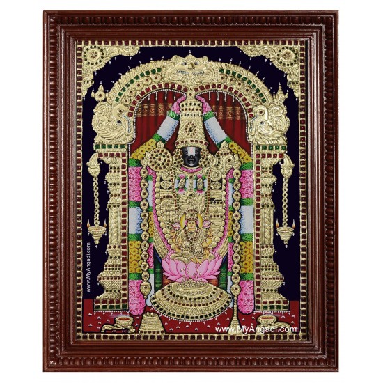 Balaji Lakshmi Tanjore Painting Balaji Lakshmi Tanjore Painting