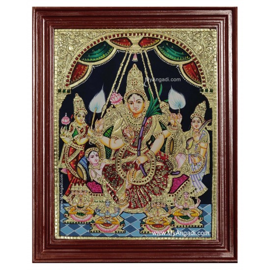 Raja Rajeshwari Tanjore Painting