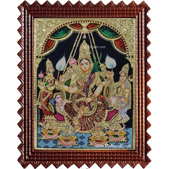 Raja Rajeshwari Tanjore Painting