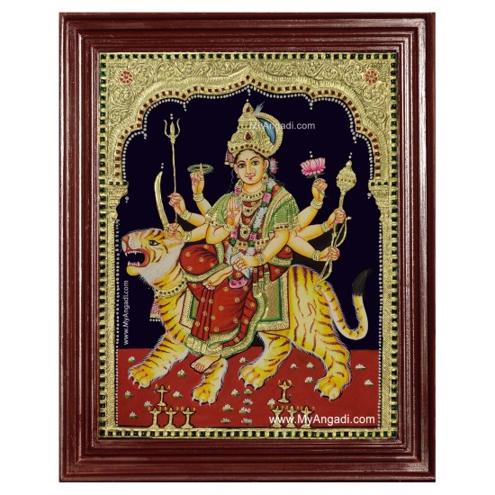 Durga Devi Tanjore Painting