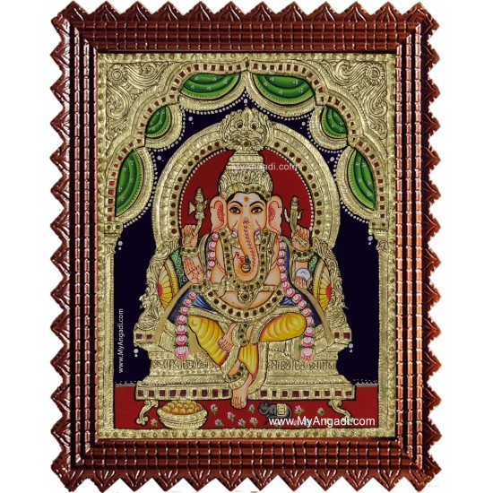 Ganesha Tanjore Painting