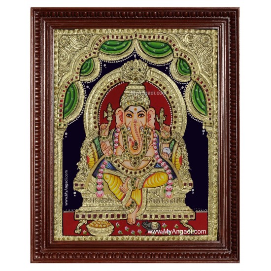 Ganesha Tanjore Painting Ganesha Tanjore Painting