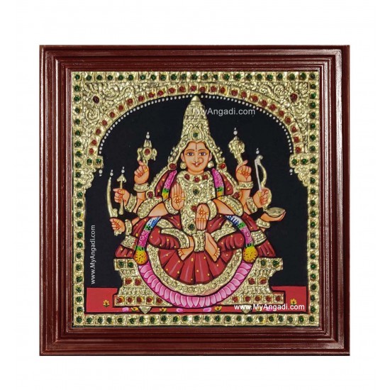 Veera Lakshmi Ashtlakshmi Tanjore Painting Veera Lakshmi Ashtlakshmi Tanjore Painting