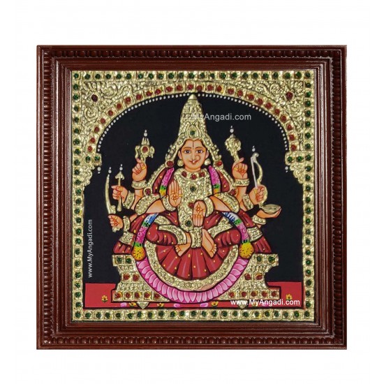 Veera Lakshmi Ashtlakshmi Tanjore Painting Veera Lakshmi Ashtlakshmi Tanjore Painting