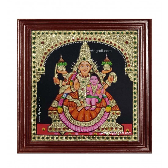 Santhana Laskhmi Ashtlakshmi Tanjore Painting Santhana Laskhmi Ashtlakshmi Tanjore Painting