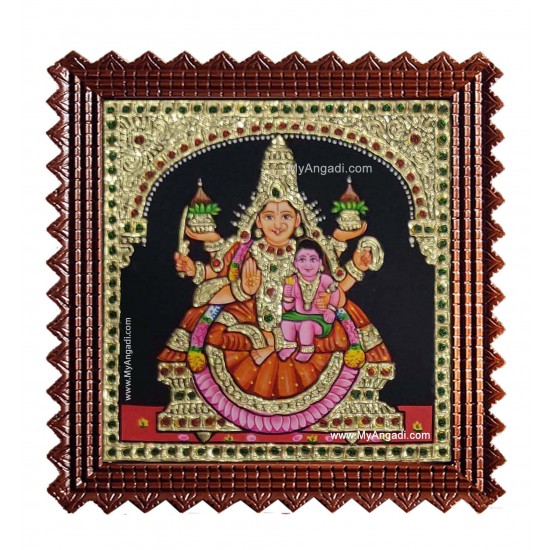 Santhana Laskhmi Ashtlakshmi Tanjore Painting Santhana Laskhmi Ashtlakshmi Tanjore Painting