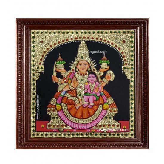 Santhana Laskhmi Ashtlakshmi Tanjore Painting Santhana Laskhmi Ashtlakshmi Tanjore Painting