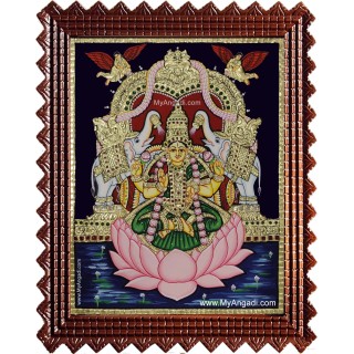 Gaja Lakshmi Tanjore Painting Gaja Lakshmi Tanjore Painting