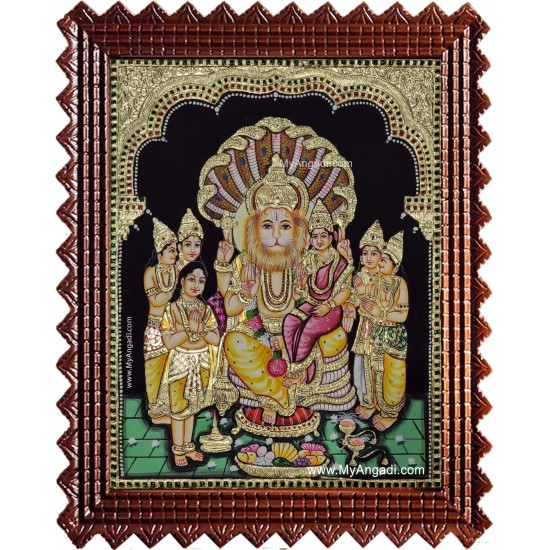 Lakshmi Narasimmar Tanjore Painting