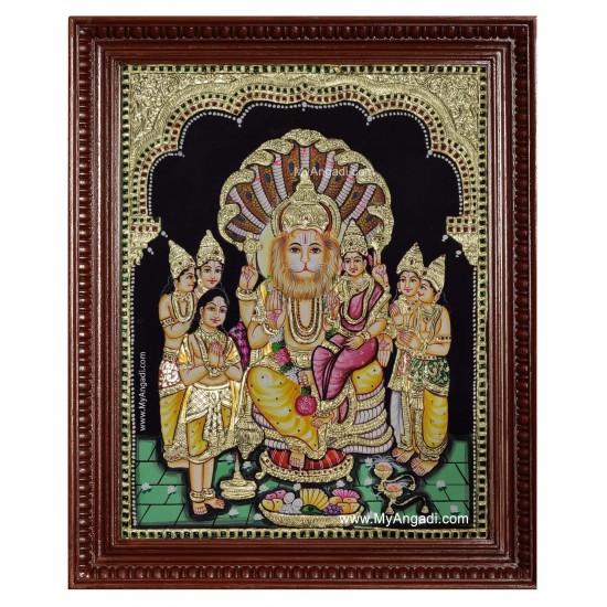 Lakshmi Narasimmar Tanjore Painting