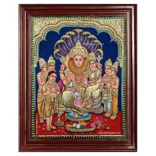 Lakshmi Narasimmar Tanjore Painting