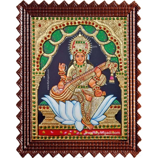 Saraswathi Tanjore Painting Saraswathi Tanjore Painting