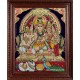 Shiva Family Paarvathi Ganesh Murugan Tanjore Painting